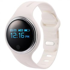 Ubit Smart Watch IP67 Waterproof Cycling Record Wristwatch E07 White