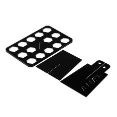 UINN 14 Holes Makeup Folding Collapsible Air Drying Brush Organizing Tree Rack (Intl)