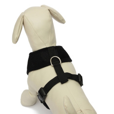 UK Adjustable Mesh Puppy Dog Harness Vest Fabric Pet Clothes Black XS- Intl