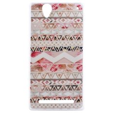 Ultrathin National Style Stripes Pattern TPU Protective Case for Sony Xperia T2 Ultra / XM50h (Multicolor) (Intl)