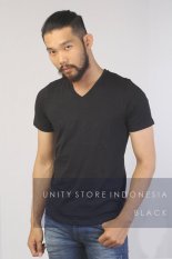 Unity Indonesia - Stretch Fit T-Shirt V Neck - Hitam