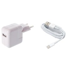 Universal Charger for iPad 4 / Air / Mini / Mini Retina dan Kabel Data Lightning - Putih