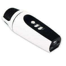 Universal KTV Mobile Microphone for Smartphone and PC - MK02 - White/Black