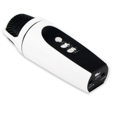 Universal KTV Mobile Microphone for Smartphone and PC - White/Black