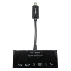 Universal MHL to HDMI Connection Kit 5 in 1 for Samsung Galaxy S3/S4/Note 2/Note 3 - IRC-10 - Hitam