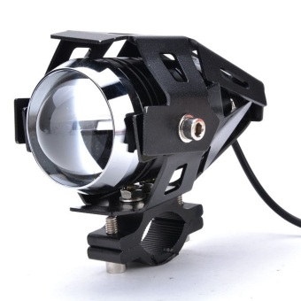 Universal Motorcycle Transformer LED Projector Headlight Cree-U2 3000 Lumens - Hitam  
