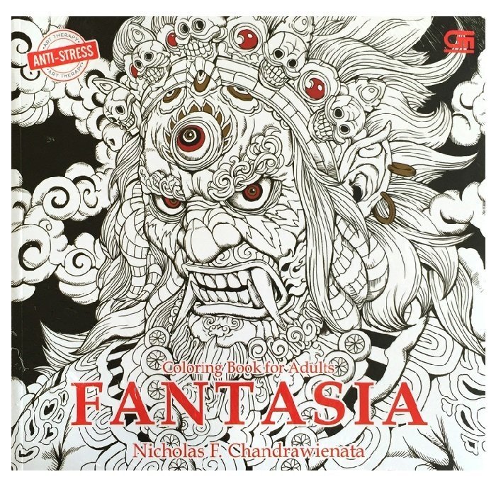 Anti coloring book for adults