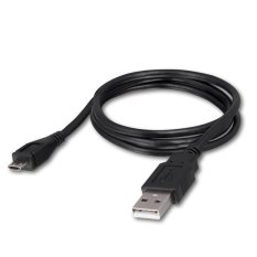 USB 2.0 to Micro USB Cable Berkualitas untuk Smartphone, Action Camera Xiaomi Yi, dll - Hitam