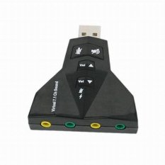 USB Sound Card 7.1 Channel 3D Adapter (Intl)