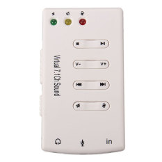 USB2.0 External Virtual 7.1 Channel CH 3D Audio Sound Card for Adapter Win 7 MAC - Intl