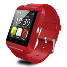UWATCH U8 Bluetooth Android Smart Mobile Phone Wrist Watch(Red) - Intl (Intl)
