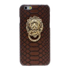 Vanker PU Leather PC Hard Back Case for iPhone 6/6S 4.7 (Brown) - Intl
