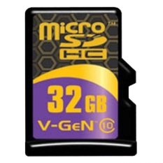 Vgen Memory Card Micro SD 32 GB Class 10 + Adapter