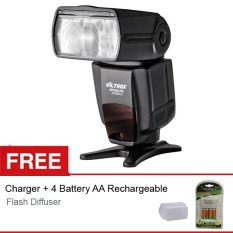 Viltrox Flash/Speedlite JY-680A ECO for Canon/Nikon + Gratis Flash Diffuser L + Charger-Battery AA
