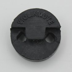 Violin Fiddle Mute Silencer Circular Round Rubber Light-weight Black (Intl)