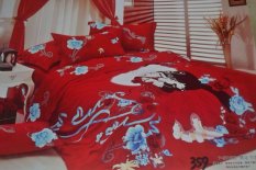 Visonda - Sprei Dan Bedcover Organik Love - Queen size
