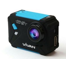Vivan Camera Action V-Pro1 12mp 1080P Angle Waterproof - Biru-Hitam