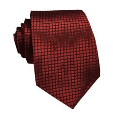 VM Dasi Fashion Polos Kotak Halus Merah Maroon - Slim Ties