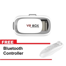 VR BOX VR Virtual Reality 3D Glasses For 3.5 - 6.0 inch Smartphone + Bluetooth Controller - Putih