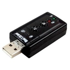 Vztec USB 7.1 Channel Sound Card Adapter VZ-UA3915 - Hitam