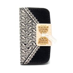 Wallet Batik Riboon for BlackBerry Q10 - Hitam