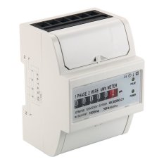 Watt Hour KWH Meter Digital Single Phase 2 Wire 230V 5(100)A SO DIN Rail - Intl