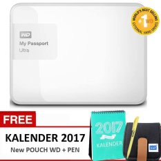 WD My Passport Ultra New 2TB - Putih - Free Kalender 2017 + Pouch WD Original + Pulpen