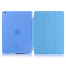 Welink 2 in 1 iPad Mini 4 Case Plus Tempered Glass, Detachable Smart Cover + Slim Transparent Back Case for Apple iPad Mini 4 (Blue) (Intl)