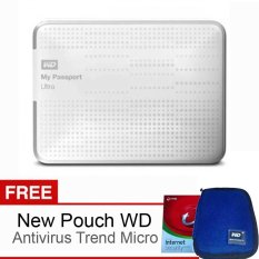 Western Digital My Passport Ultra 2TB Putih Bonus Antivirus Trend Micro + Pouch WD Original