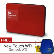 Western Digital My Passport Ultra New 2TB Merah Bonus Pouch WD Bonus Gembok WD