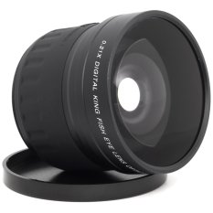 Wide Angle Fisheye Lens for Canon EOS T2i/T1i/550D/500D/XT/Xti LF086-SZ (Black) - Intl