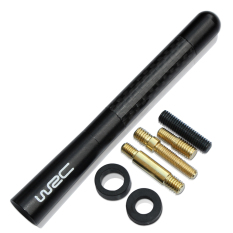 WRC Carbon Fiber Short Antenna Radio Antenna For Fiat Panda Bravo Punto Linea Croma 500 595 auto accessories- Intl
