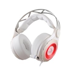 XIBERIA T18 7.1 Gaming Headphones with Retractable Microphone for PC(White) - Intl