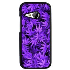 Y&M Cell Phone Case For HTC One M8 Mini Beautiful Purple Leaves Printed Cover (Multicolor) - Intl