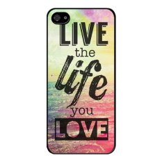 Y&M Live The Life You Love Pattern Covers Cases For iPhone 5/5s (Multicolor)