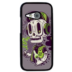 Y&M Personality Skull Cartoon Pattern Covers Cases For HTC One M8 Mini (Multicolor) - Intl