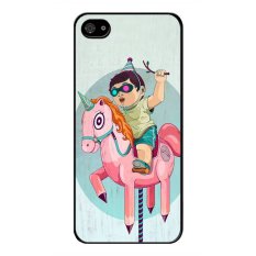 Y&M Pink Trojan Funny Pattern Cell Phone Cases For iPhone 5/5s (Multicolor)