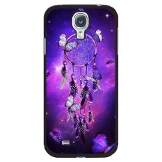 Y&M Purple Dream Cather Butterfly Phone Case for Samsung Galaxy S4 Mini Black
