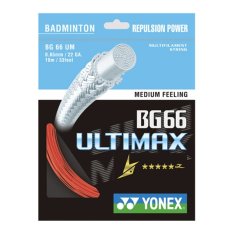 Yonex BG 66 Ultimax SP Senar Raket Badminton - Red - Unstrung