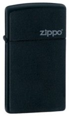Zippo Original 1618ZL Black Matte Slim With Zippo Logo
