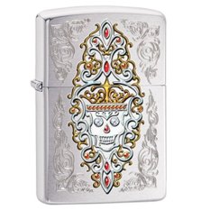 Zippo Original Engraved Skull