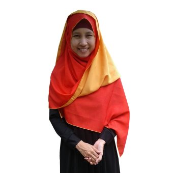 zytka pashmina dwi warna crepe two tone 01 oranye zytka pashmina dwi warna crepe two tone 01 oranye