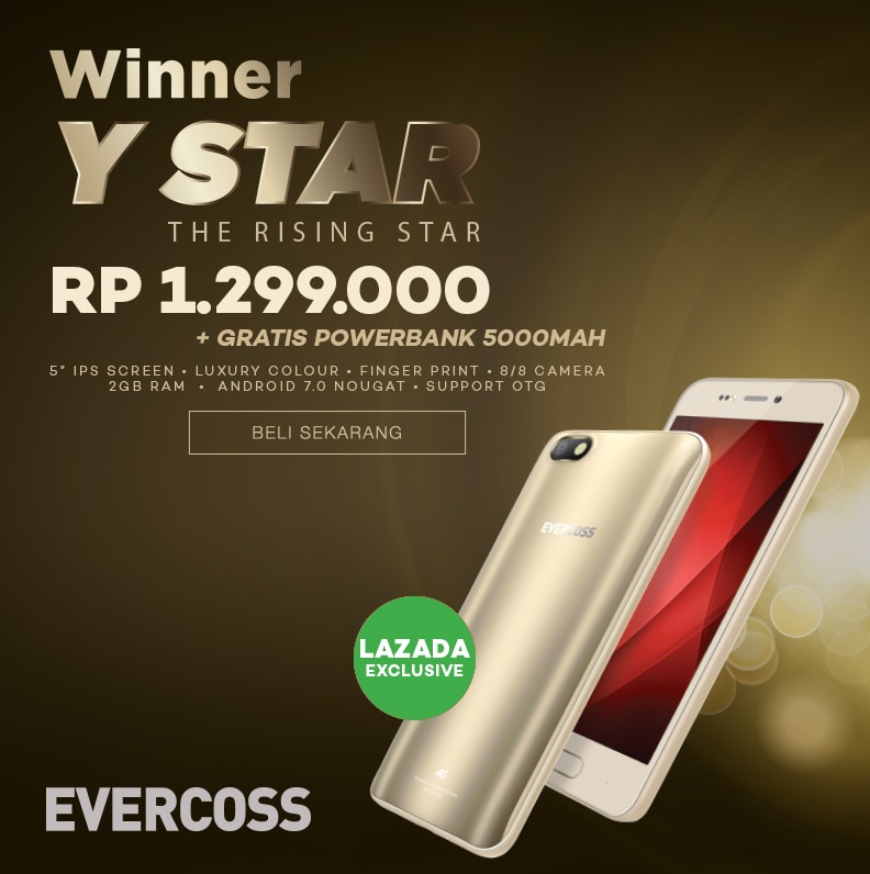 Spesifikasi dan Harga Evercoss Winner T Selfie, Ponsel 