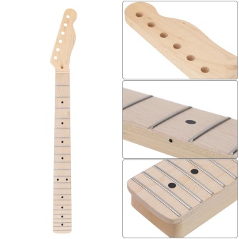 Gambar 22 Frets Electric Guitar Maple Neck and Fingerboard Dot Inlay forFender Telecaster Replacement   intl