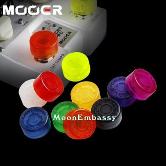 Gambar 5 PCS MoonEmbassy Candy Color Rubber Electric Guitar Pedal Foot Nail Cap Foot Switch Knob Shine On Stage Accessories   intl
