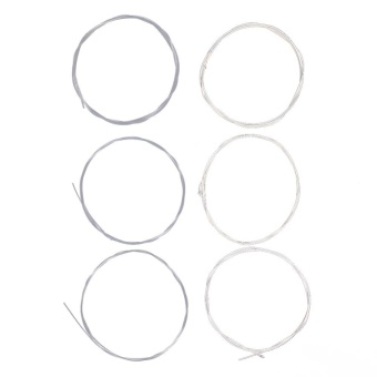 Gambar 6pcs Nylon Classical Guitar Strings Silver Plated Coating Treatment Wire(Silver) QC5 2843   intl