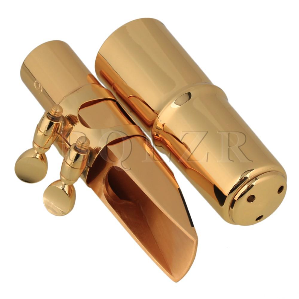 ... 9.5cm Length #6 E-flat Alto Saxophone Mouthpiece Brass Gold - Intl ...
