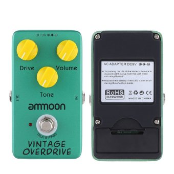 Gambar ammoon AP 01 Vintage Overdrive Guitar Effect Pedal True Bypass Guitar Effect Pedal