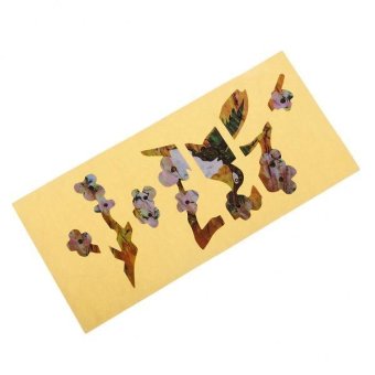 Gambar BolehDeals Guitar Bass Accs Fretboard Inlay Sticker Guitar FretDecal Marker Flower #3   intl