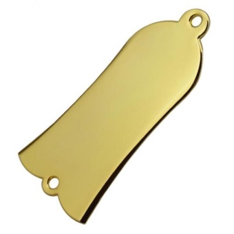 Gambar BolehDeals Metal Bell Shaped Guitar Bass Truss Rod Cover 2 Holeswith Screws Gold   intl